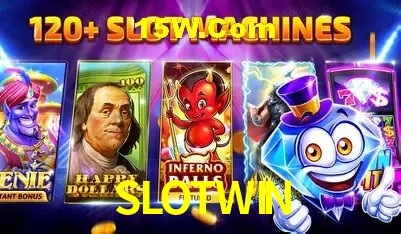 Tela de boas-vindas e lobby de jogos do aplicativo SLOTWIN